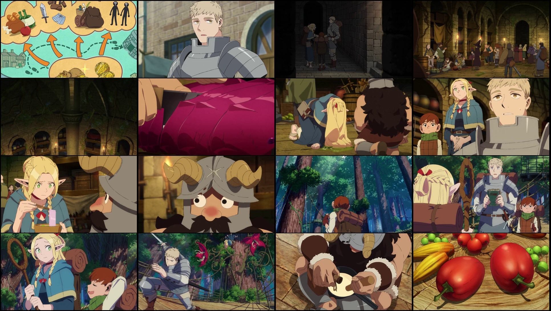 Delicious in Dungeon Season 1 Multi Audio [Hindi-English-Japanese] Download 480p, 720p & 1080p HD WEB-DL